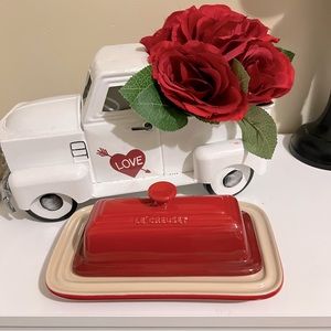 LE CREUSET Stoneware Butter Dish, Cerise In Red